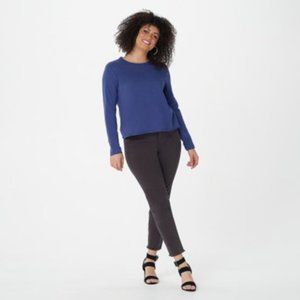 Candace Cameron Bure Raw Edge Long Sleeve Top NWOT